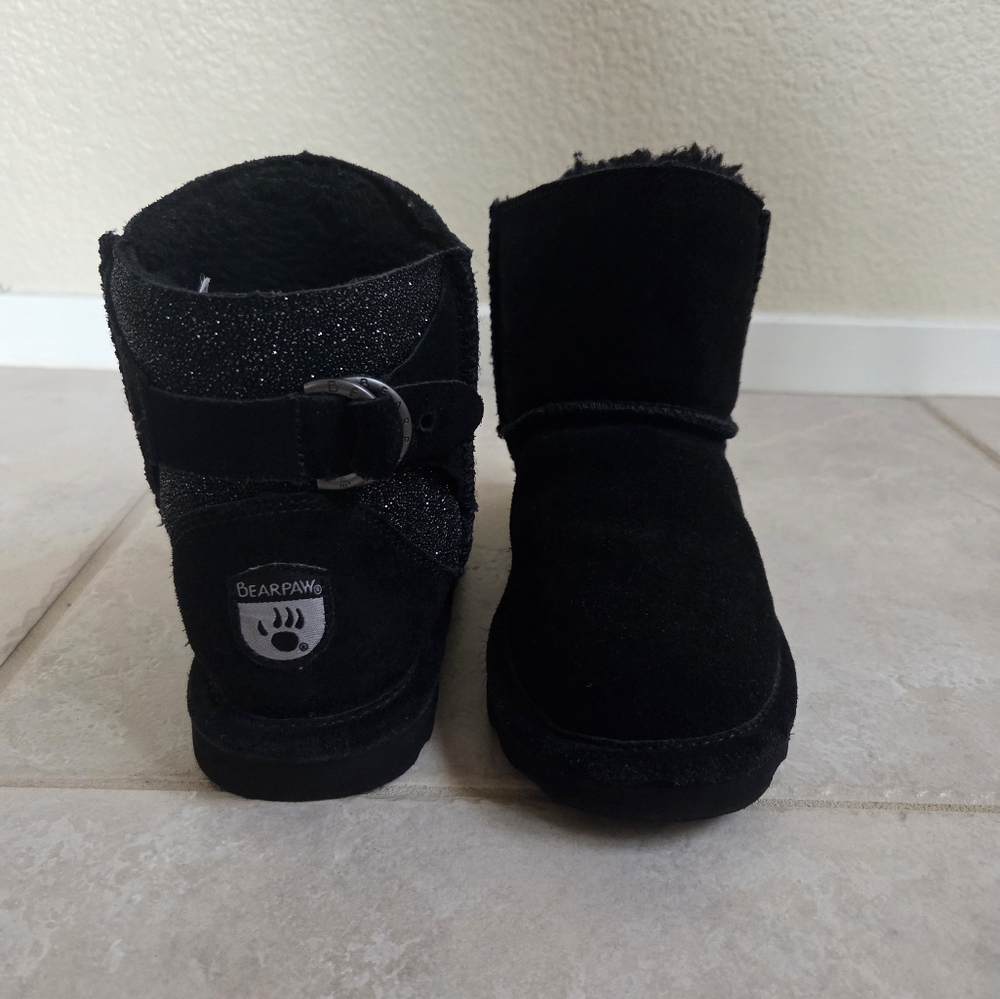 Bearpaw Black Suede Boots